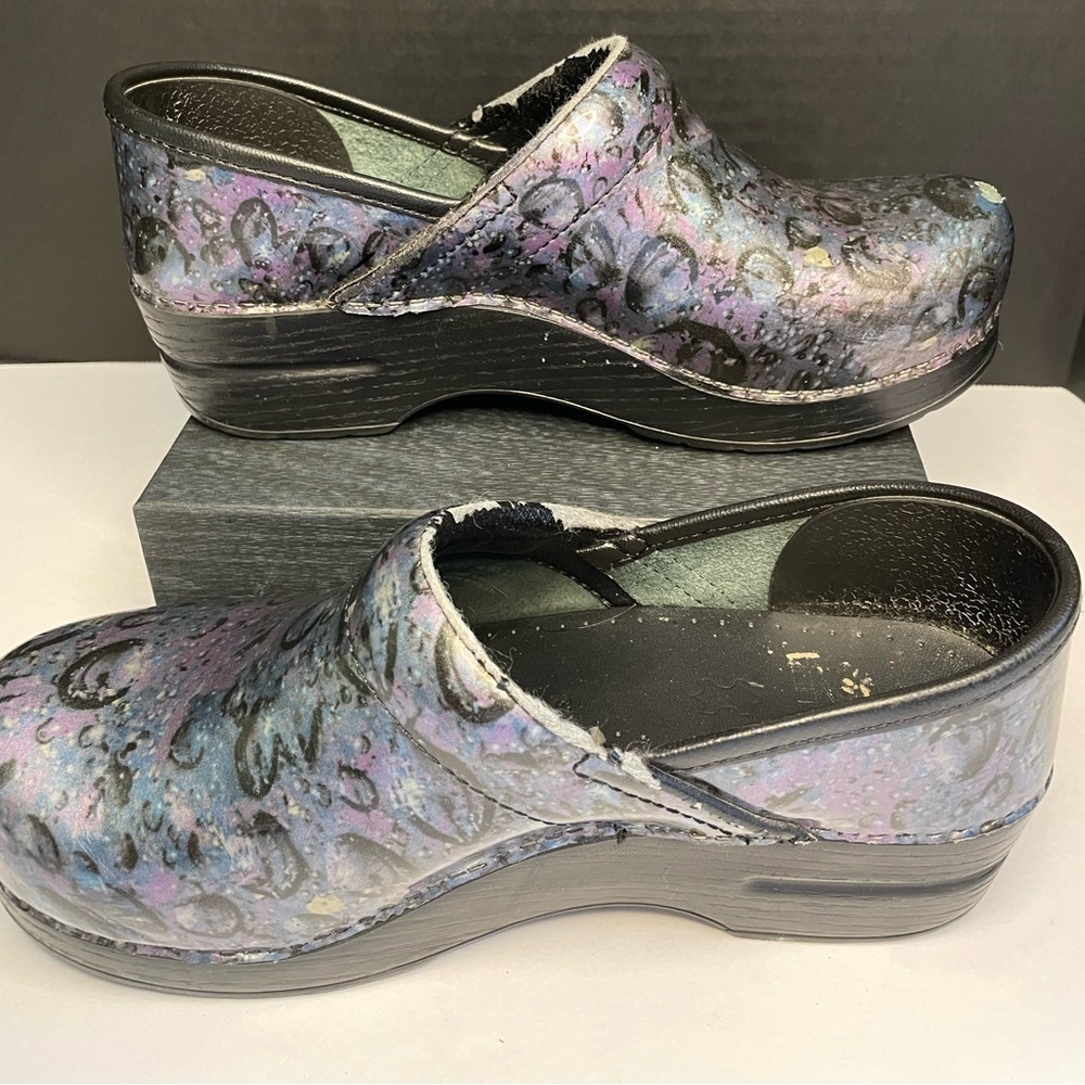 Dansko Multi Dot clogs in size 37